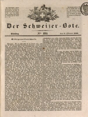 Der Schweizer-Bote Dienstag 19. Oktober 1841