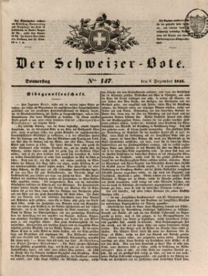 Der Schweizer-Bote Donnerstag 9. Dezember 1841