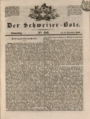 Der Schweizer-Bote Donnerstag 16. Dezember 1841