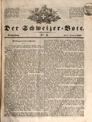 Der Schweizer-Bote Donnerstag 6. Januar 1842