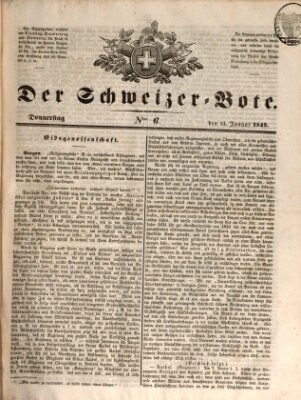 Der Schweizer-Bote Donnerstag 13. Januar 1842