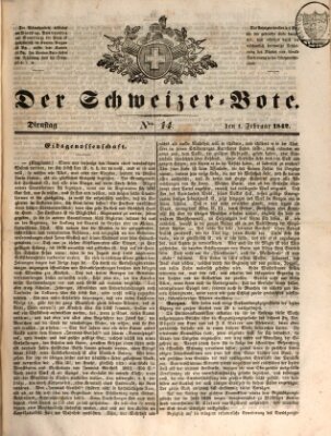 Der Schweizer-Bote Dienstag 1. Februar 1842