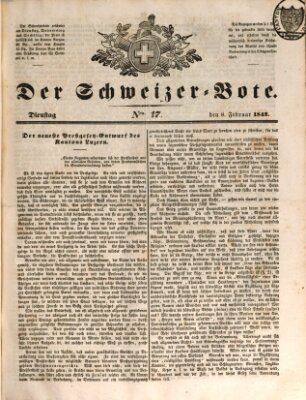 Der Schweizer-Bote Dienstag 8. Februar 1842