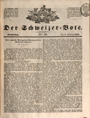 Der Schweizer-Bote Donnerstag 10. Februar 1842