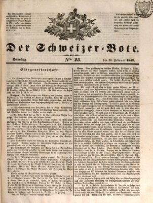 Der Schweizer-Bote Samstag 26. Februar 1842