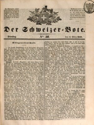 Der Schweizer-Bote Dienstag 15. März 1842