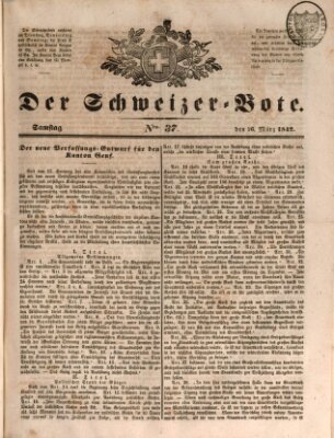 Der Schweizer-Bote Samstag 26. März 1842