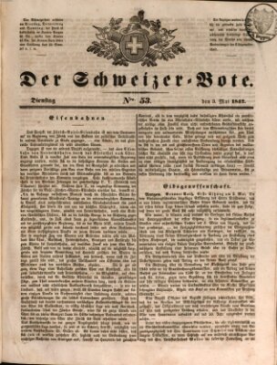 Der Schweizer-Bote Dienstag 3. Mai 1842