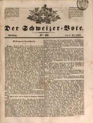 Der Schweizer-Bote Samstag 21. Mai 1842