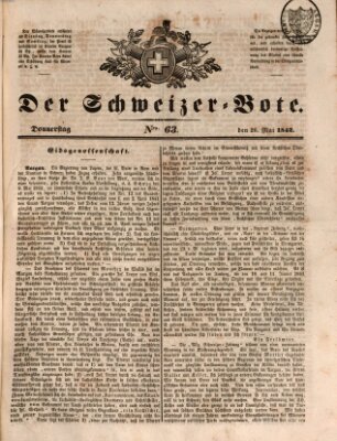 Der Schweizer-Bote Donnerstag 26. Mai 1842