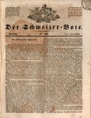 Der Schweizer-Bote Dienstag 7. Juni 1842