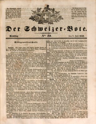 Der Schweizer-Bote Samstag 2. Juli 1842