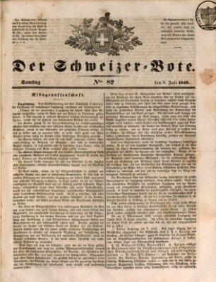 Der Schweizer-Bote Samstag 9. Juli 1842