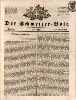 Der Schweizer-Bote Dienstag 4. Oktober 1842