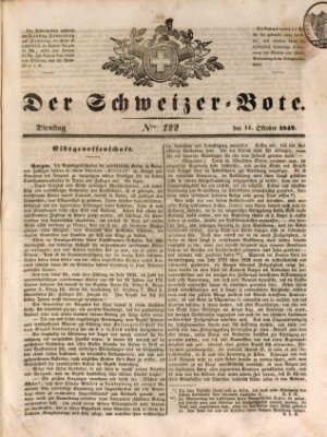 Der Schweizer-Bote Dienstag 11. Oktober 1842