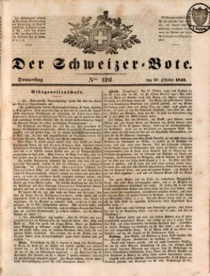 Der Schweizer-Bote Donnerstag 20. Oktober 1842