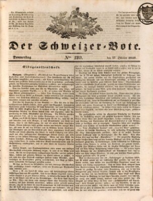 Der Schweizer-Bote Donnerstag 27. Oktober 1842