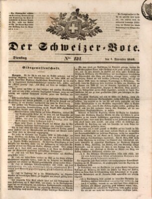 Der Schweizer-Bote Dienstag 1. November 1842