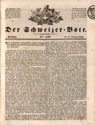 Der Schweizer-Bote Samstag 10. Dezember 1842