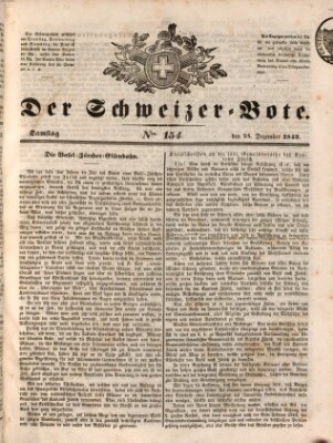 Der Schweizer-Bote Samstag 24. Dezember 1842