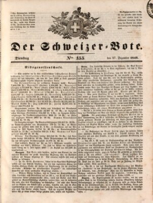 Der Schweizer-Bote Dienstag 27. Dezember 1842