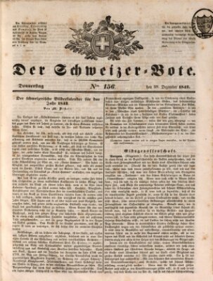 Der Schweizer-Bote Donnerstag 29. Dezember 1842