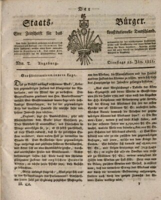 Der Staats-Bürger Dienstag 23. Januar 1821