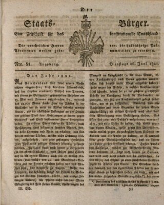 Der Staats-Bürger Dienstag 26. Juni 1821