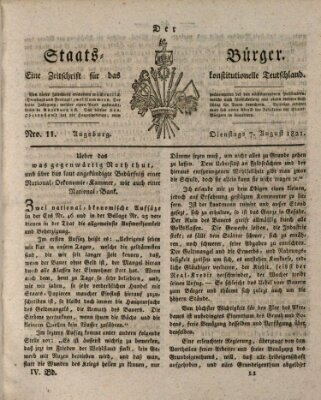 Der Staats-Bürger Dienstag 7. August 1821