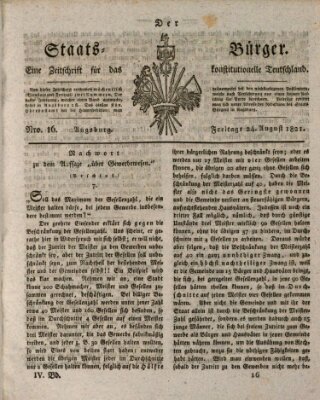 Der Staats-Bürger Freitag 24. August 1821