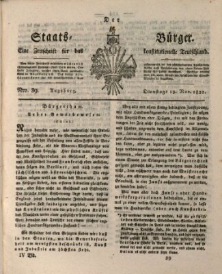 Der Staats-Bürger Dienstag 13. November 1821