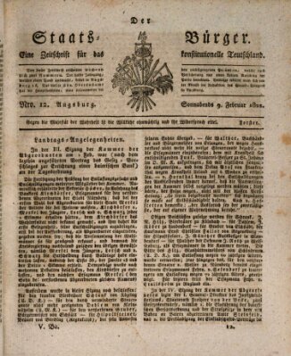 Der Staats-Bürger Samstag 9. Februar 1822