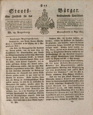 Der Staats-Bürger Samstag 17. August 1822