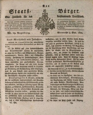 Der Staats-Bürger Mittwoch 4. September 1822