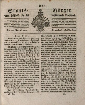 Der Staats-Bürger Samstag 26. Oktober 1822