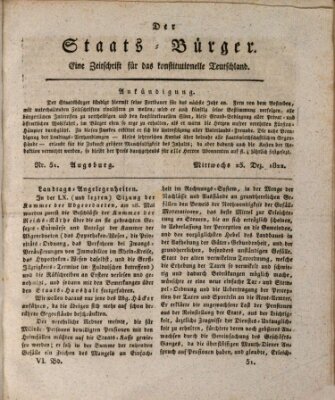 Der Staats-Bürger Mittwoch 25. Dezember 1822