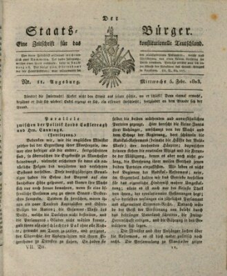 Der Staats-Bürger Mittwoch 5. Februar 1823