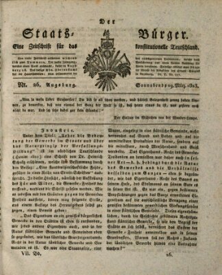 Der Staats-Bürger Samstag 29. März 1823