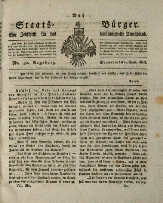 Der Staats-Bürger Samstag 12. April 1823