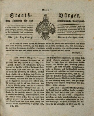 Der Staats-Bürger Mittwoch 30. April 1823