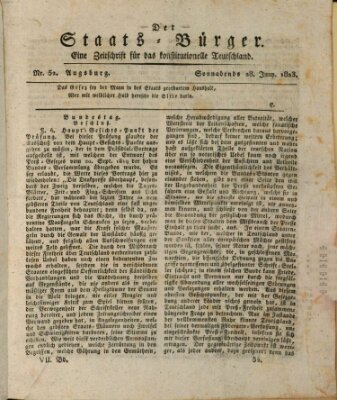 Der Staats-Bürger Samstag 28. Juni 1823