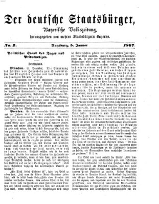 Der deutsche Staatsbürger Samstag 5. Januar 1867