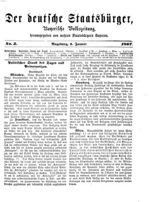 Der deutsche Staatsbürger Mittwoch 9. Januar 1867