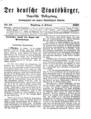 Der deutsche Staatsbürger Mittwoch 6. Februar 1867