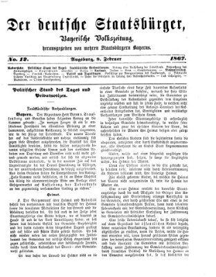 Der deutsche Staatsbürger Samstag 9. Februar 1867