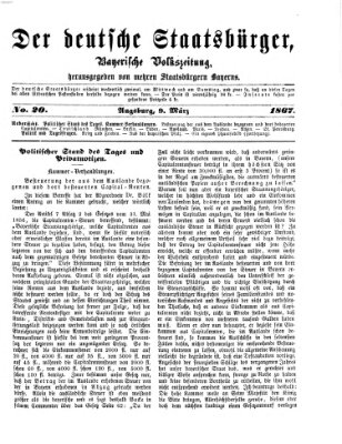 Der deutsche Staatsbürger Samstag 9. März 1867