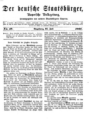 Der deutsche Staatsbürger Donnerstag 11. Juli 1867