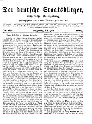 Der deutsche Staatsbürger Dienstag 23. Juli 1867