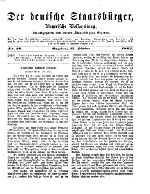 Der deutsche Staatsbürger Dienstag 15. Oktober 1867