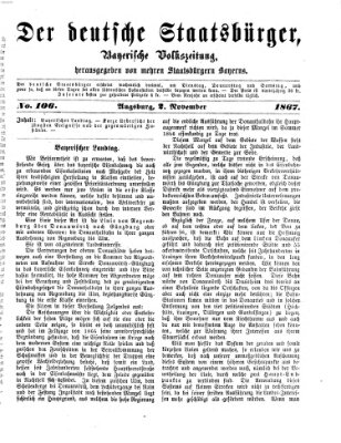 Der deutsche Staatsbürger Samstag 2. November 1867